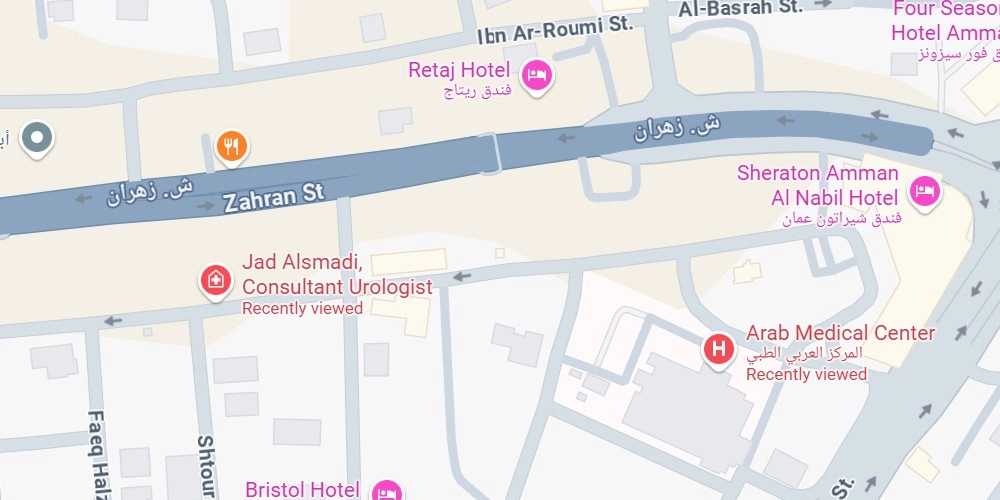 The best Urology clinic location in Amman Jordan
